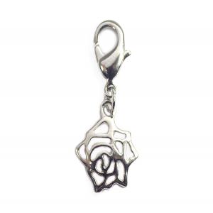 Lobster clasp flower 13x15mm